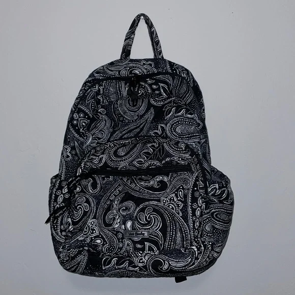 Vera Bradley Bags Black Bandana Medallion Small Campus